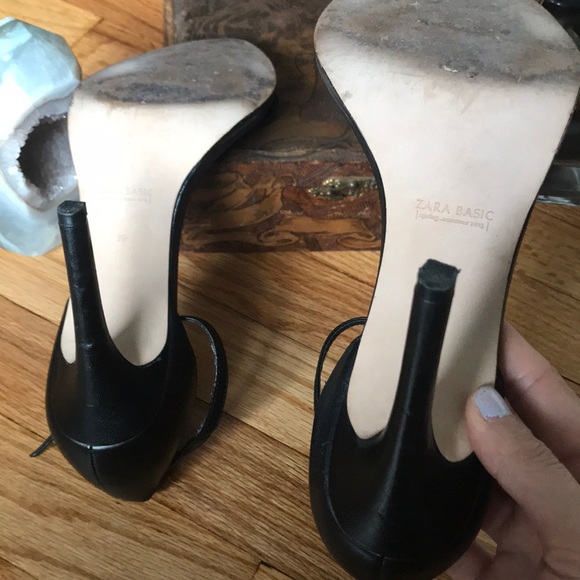 Vintage runaway Triangle Point Leather High heels pumps stilettos Whimsygoth y2k - Picture 6 of 6